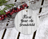 First Year As Grandchild - Circle Ornament F