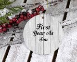First Year As Son - Circle Ornament F