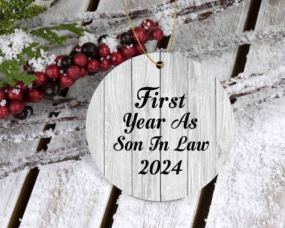 First Year As Son In Law 2024 - Circle Ornament F
