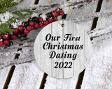 Our First Christmas Dating 2022 - Circle Ornament F