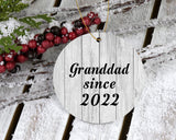 Granddad Since 2022 - Circle Ornament F