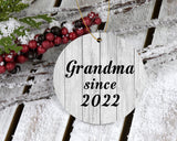Grandma Since 2022 - Circle Ornament F