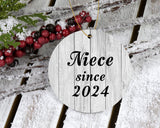 Niece Since 2024 - Circle Ornament F