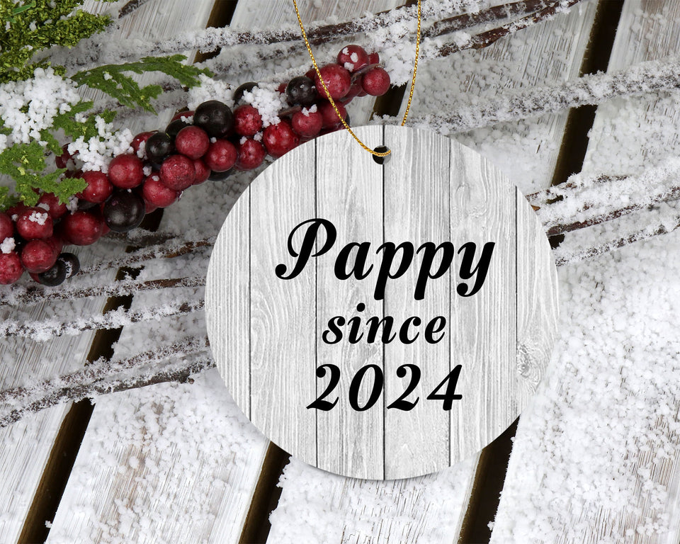 Pappy Since 2024 - Circle Ornament F