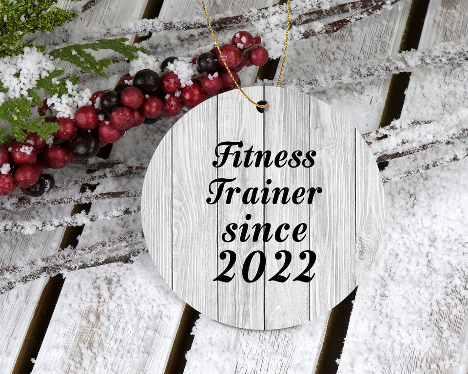 Fitness Trainer Since 2022 - Circle Ornament F