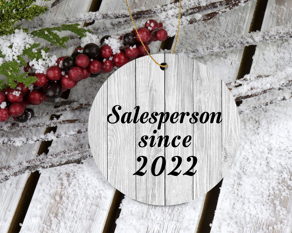 Salesperson Since 2022 - Circle Ornament F