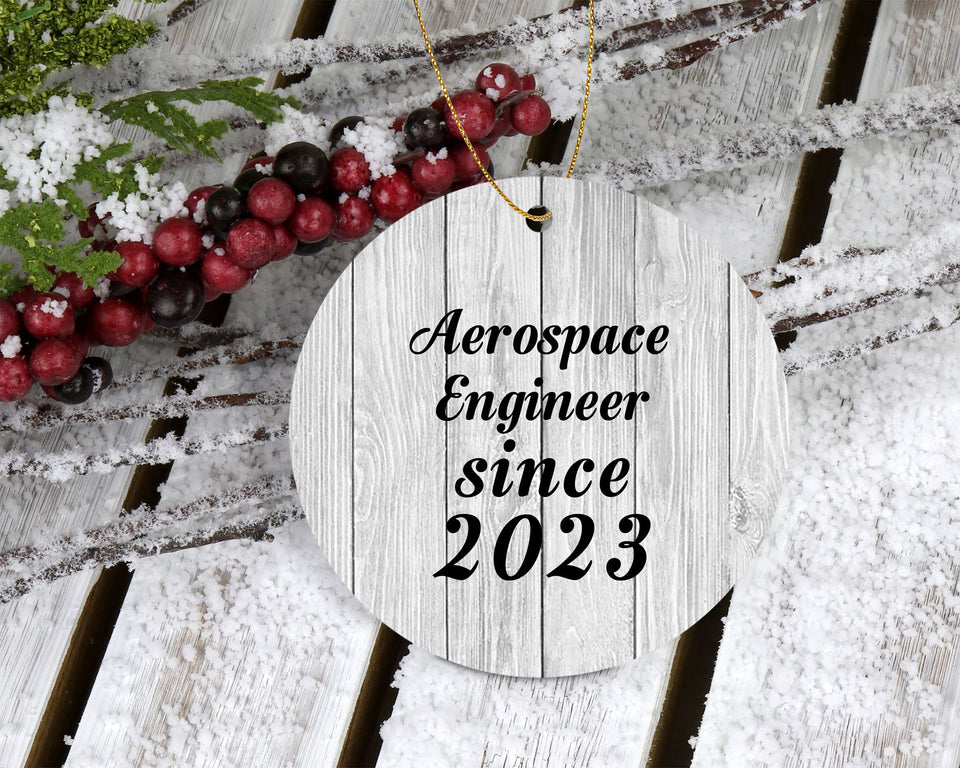 Aerospace Engineer Since 2023 - Circle Ornament F