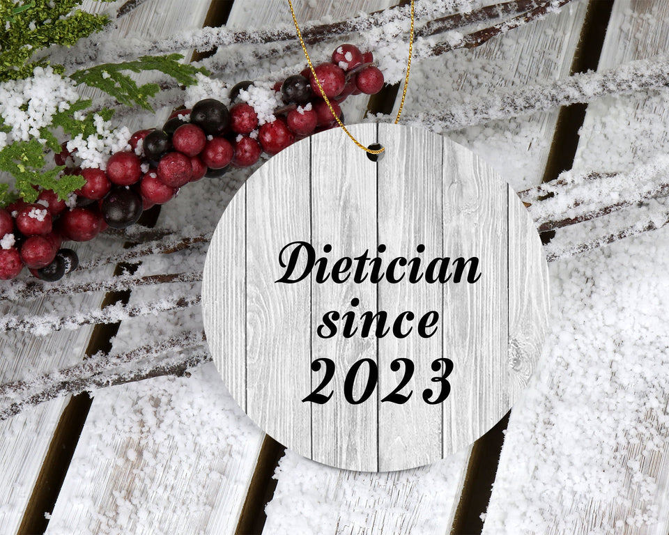 Dietician Since 2023 - Circle Ornament F