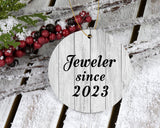 Jeweler Since 2023 - Circle Ornament F