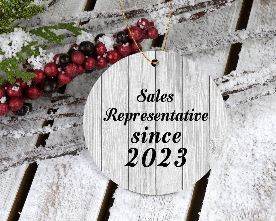 Sales Representative Since 2023 - Circle Ornament F