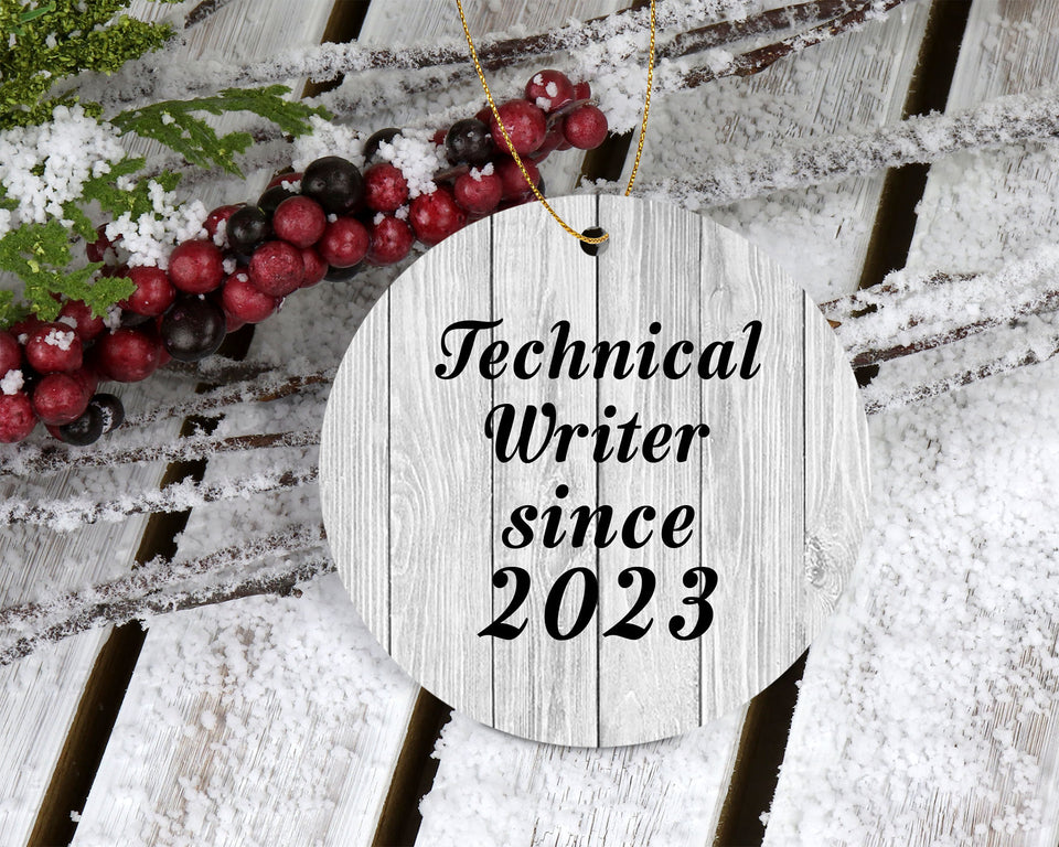 Technical Writer Since 2023 - Circle Ornament F