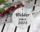 Welder Since 2023 - Circle Ornament F