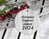 Aerospace Engineer Since 2024 - Circle Ornament F
