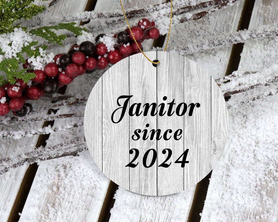 Janitor Since 2024 - Circle Ornament F