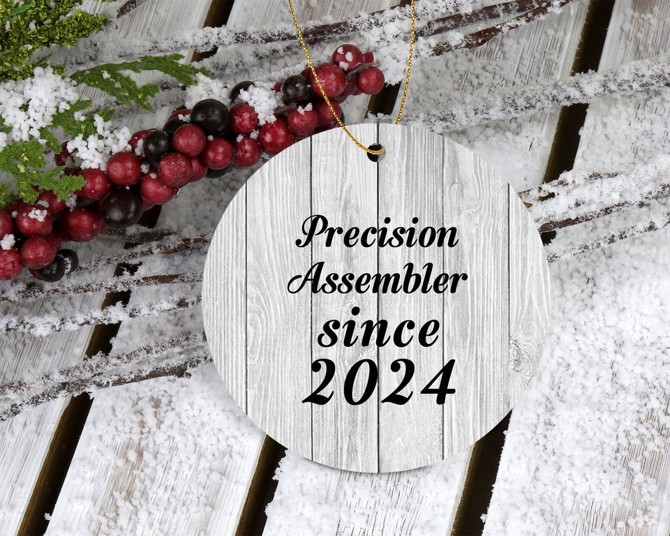 Precision Assembler Since 2024 - Circle Ornament F