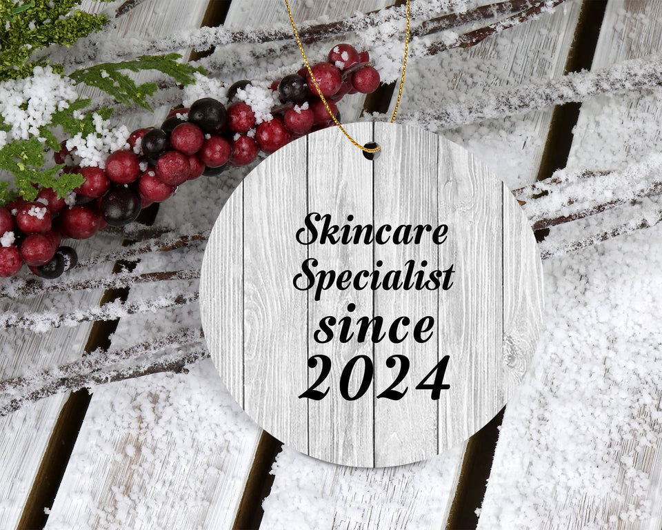 Skincare Specialist Since 2024 - Circle Ornament F