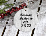 Fashion Designer Established Est. 2022 - Circle Ornament F