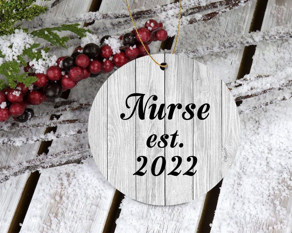 Nurse Established Est. 2022 - Circle Ornament F