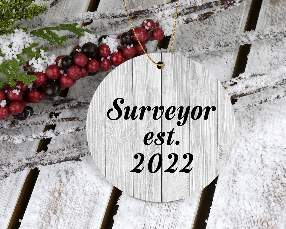 Surveyor Established Est. 2022 - Circle Ornament F