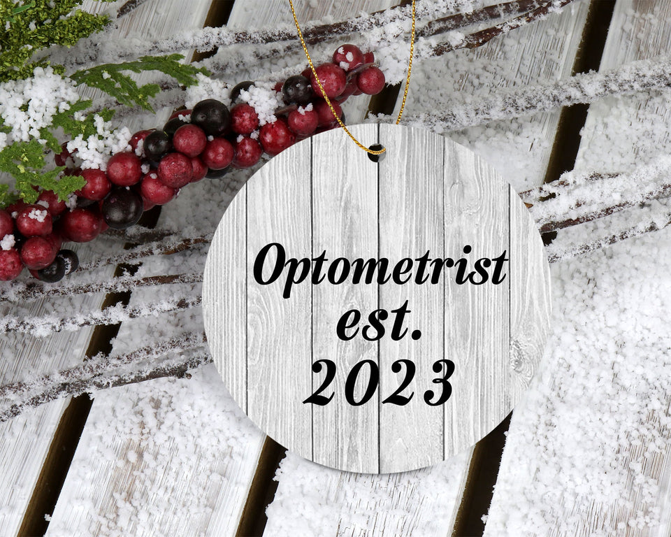 Optometrist Established Est. 2023 - Circle Ornament F