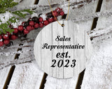 Sales Representative Established Est. 2023 - Circle Ornament F