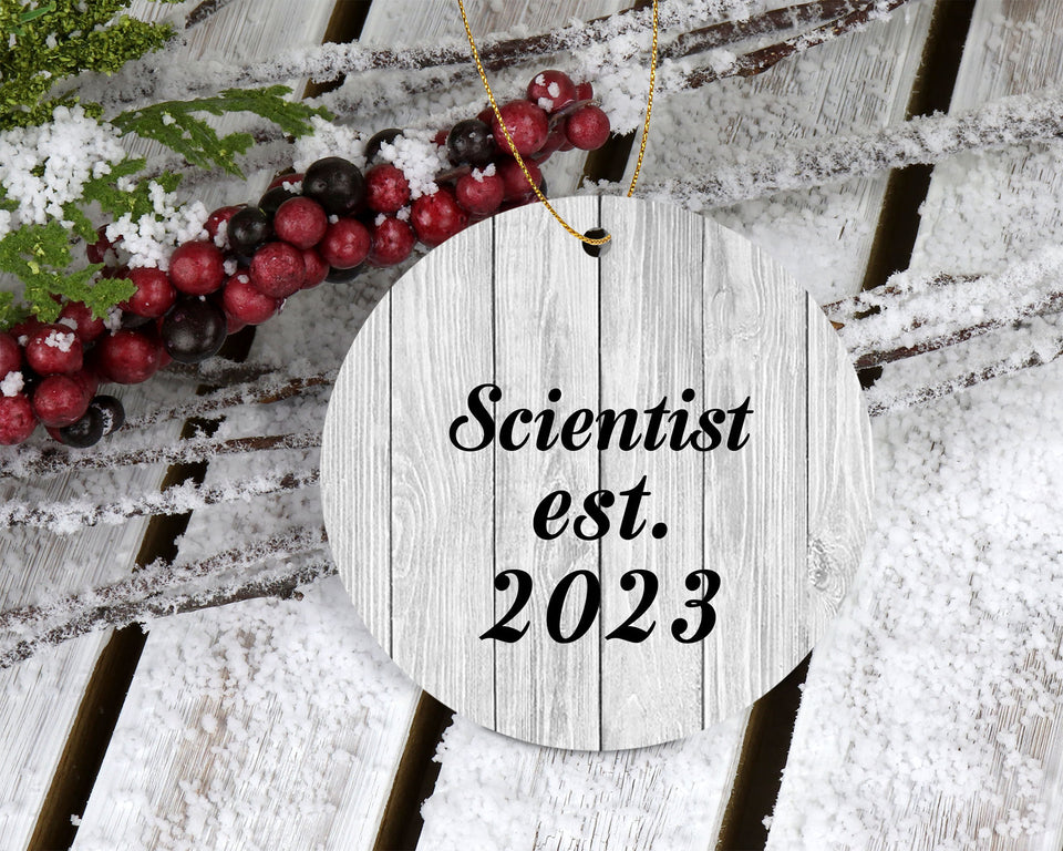 Scientist Established Est. 2023 - Circle Ornament F