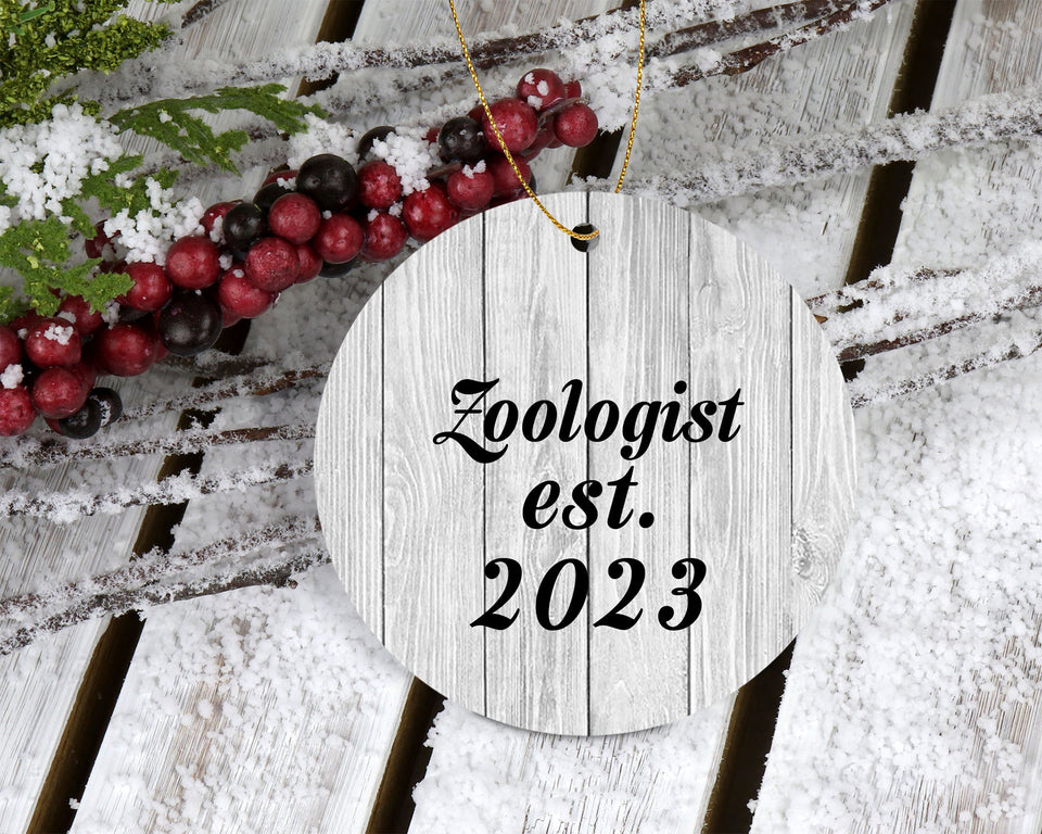 Zoologist Established Est. 2023 - Circle Ornament F