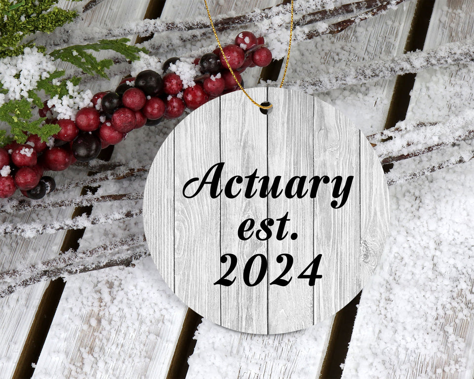 Actuary Established Est. 2024 - Circle Ornament F