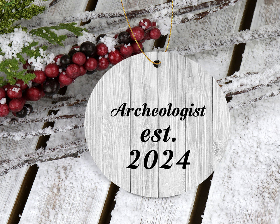 Archeologist Established Est. 2024 - Circle Ornament F
