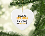 Ain't No Grandpa Like The One I Got - Heart Ornament