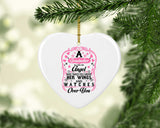 Grandmother Is Like An Angel Takes You Under Her Wings - Heart Ornament