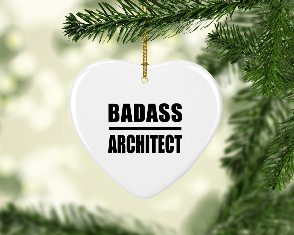 Badass Architect - Heart Ornament