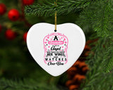Grandmother Is Like An Angel Takes You Under Her Wings - Heart Ornament