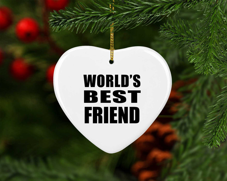 World's Best Friend - Heart Ornament