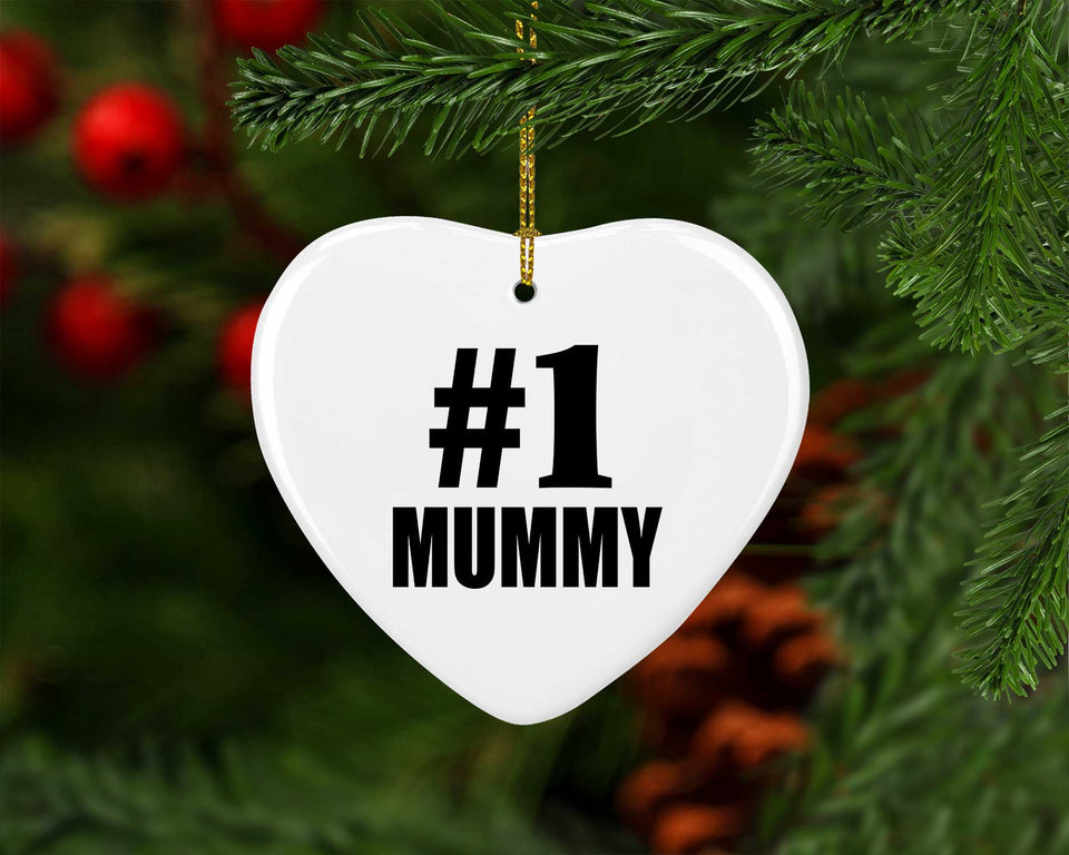 Number One #1 Mummy - Heart Ornament