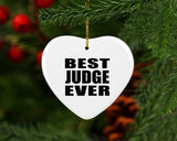 Best Judge Ever - Heart Ornament