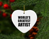 World's Greatest Artist - Heart Ornament