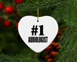 Number One #1 Audiologist - Heart Ornament