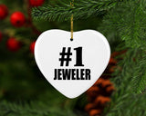 Number One #1 Jeweler - Heart Ornament
