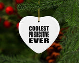 Coolest Pr Executive Ever - Heart Ornament