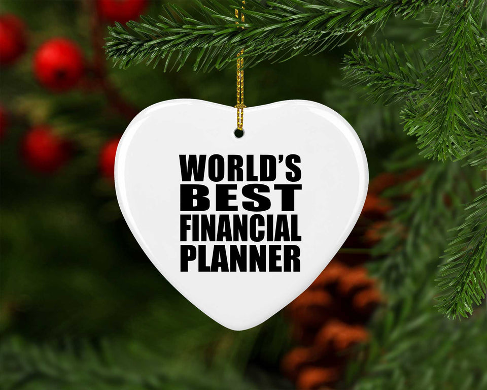 World's Best Financial Planner - Heart Ornament