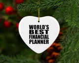 World's Best Financial Planner - Heart Ornament