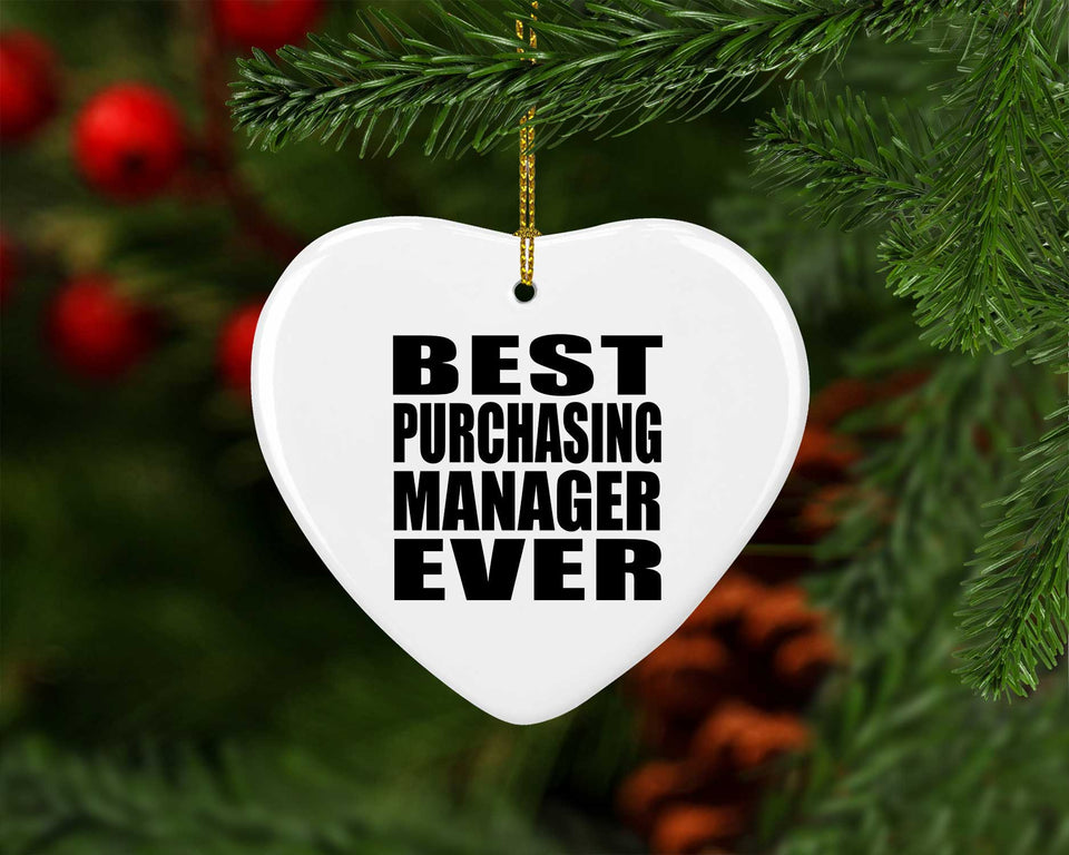 Best Purchasing Manager Ever - Heart Ornament