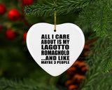 All I Care About Is My Lagotto Romagnolo - Heart Ornament