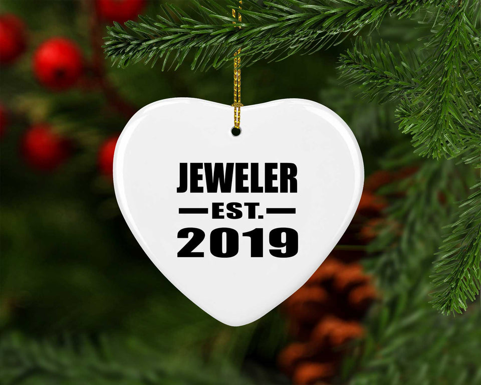 Jeweler Established EST. 2019 - Heart Ornament