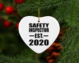 Safety Inspector Established EST. 2020 - Heart Ornament
