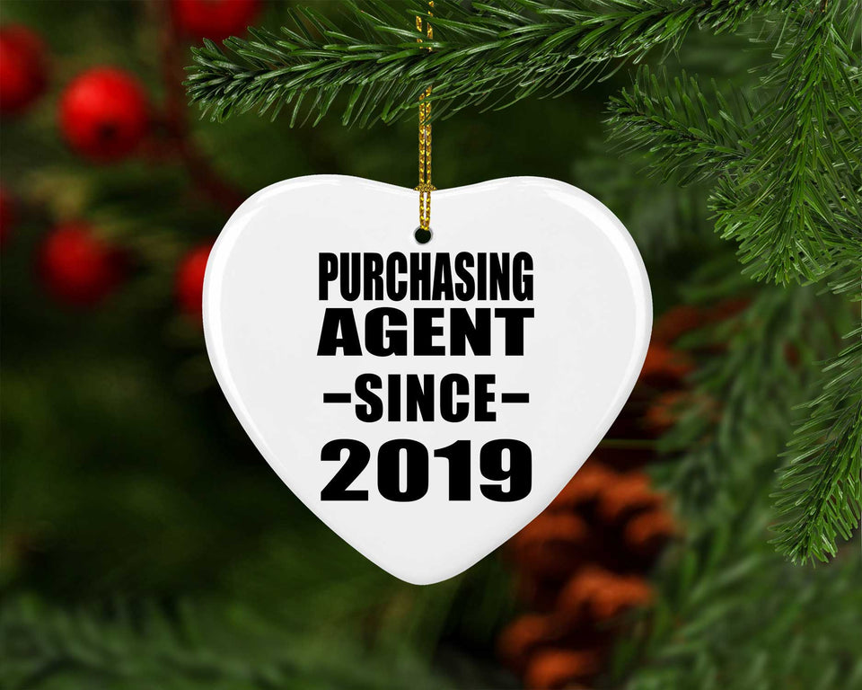 Purchasing Agent Since 2019 - Heart Ornament
