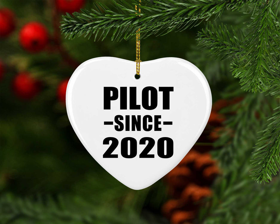 Pilot Since 2020 - Heart Ornament