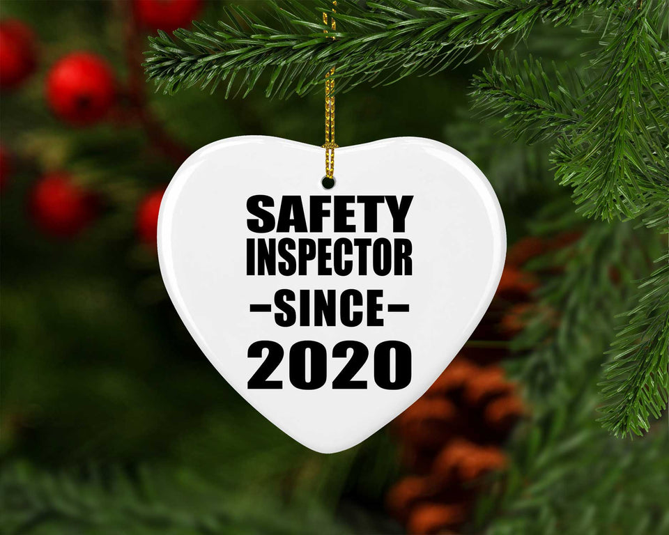 Safety Inspector Since 2020 - Heart Ornament