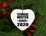 Technical Writer Since 2020 - Heart Ornament